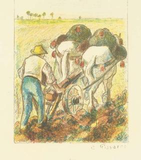 Camille Pissarro - La Charrue (Delteil 194)