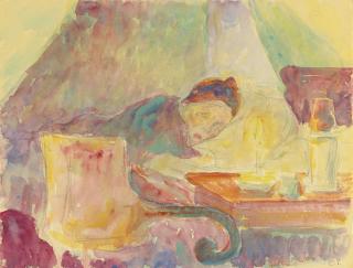 Camille Pissarro - La Mère De L\'Artiste Au Lit