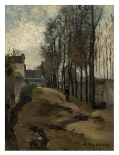 Camille Pissarro - Le Chemin, Paysage Hivernal
