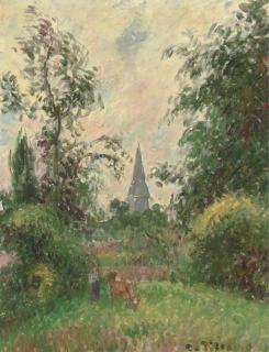 Camille Pissarro - Le Clocher de Bazincourt