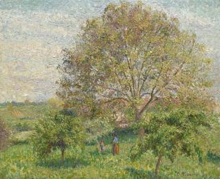 Camille Pissarro - Le Grand Noyer Au Printemps, Éragny