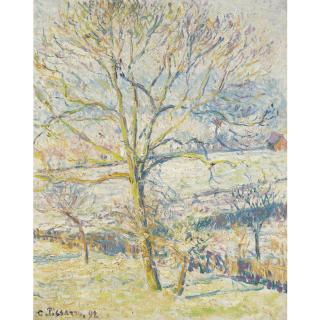 Camille Pissarro - Le Grand Noyer, Gelée Blanche Éragny