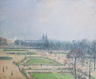 Camille Pissarro - Le Jardin des Tuileries, brume