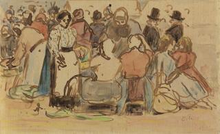 Camille Pissarro - Le Marché 