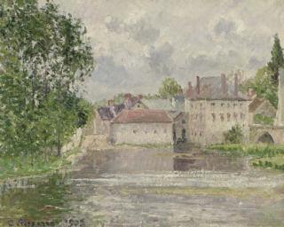 Camille Pissarro - Le Pont Et L\'Imprimerie À Moret