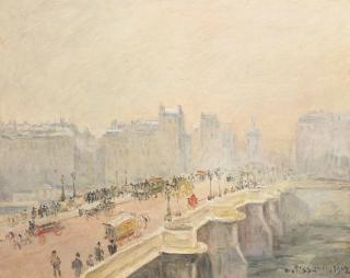 Camille Pissarro - Le Pont-Neuf, effet de neige et brouillard