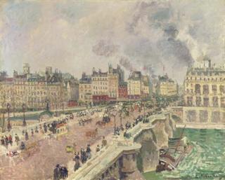 Camille Pissarro - Le Pont Neuf, Naufrage de La \'Bonne Mère\'