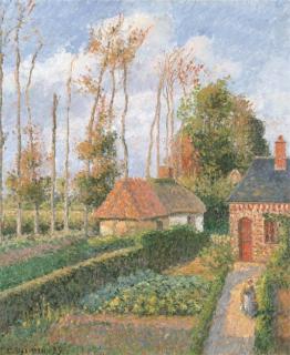 Camille Pissarro - Le Potager du Manoir D\'Ango, Varengeville, Soleil Couchant