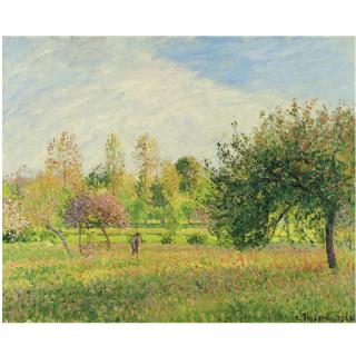 Camille Pissarro - Le Pré À Éragny, Été, Soleil, Fin D\'Après-Midi