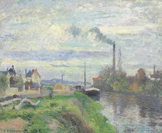 Camille Pissarro - Le quai du Pothuis à Pontoise