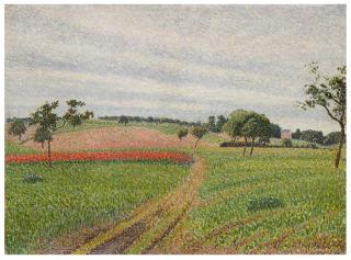 Camille Pissarro - Les Coteaux De Thierceville, Temps Gris