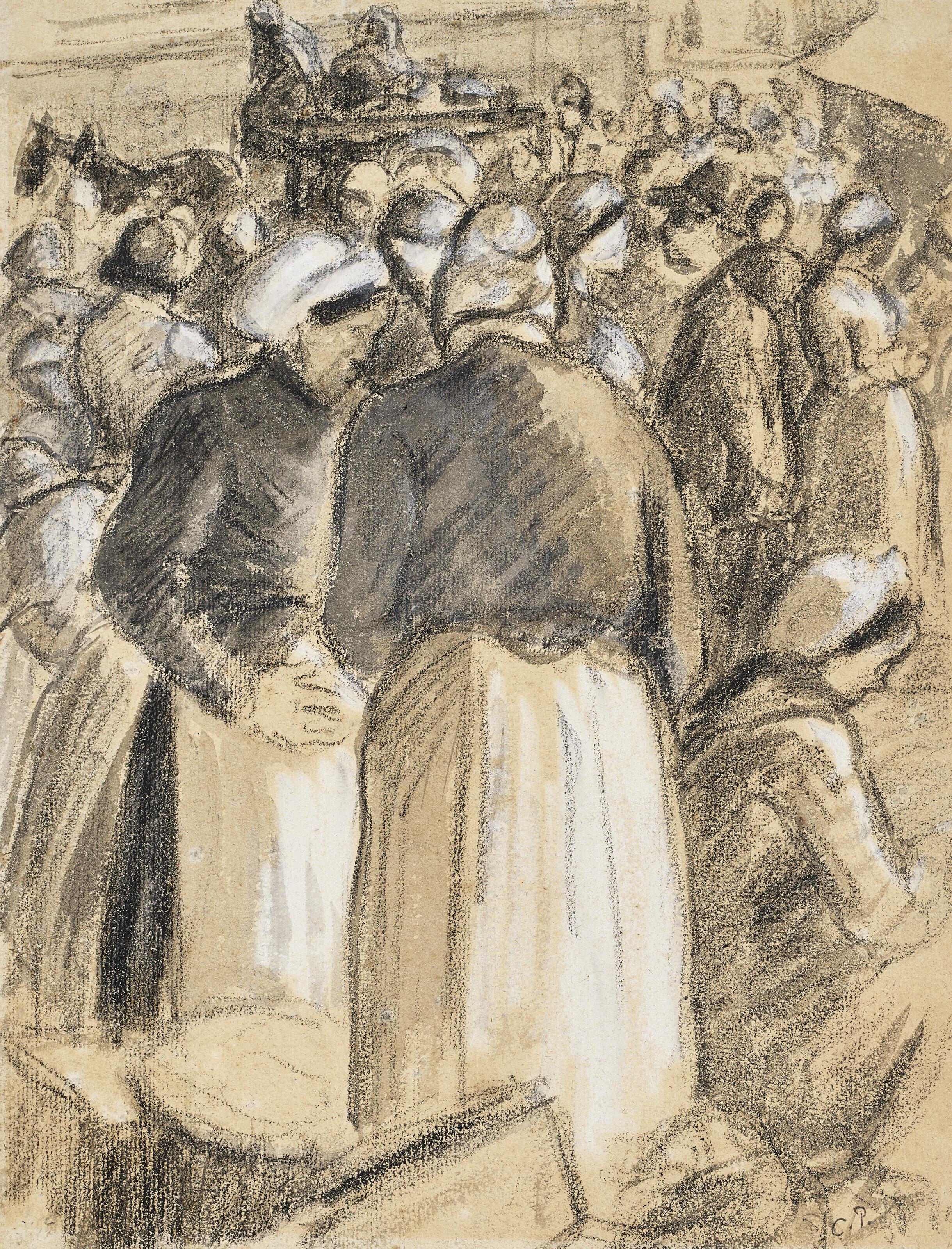 Camille Pissarro - Marché à Gisors