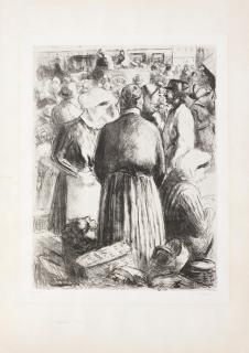 Camille Pissarro - Marché à Pointoise