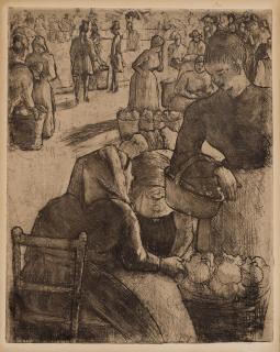 Camille Pissarro - Marché aux légumes à Pontoise