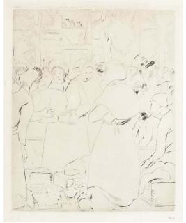 Camille Pissarro - Marché aux Oeufs (Delteil 127)