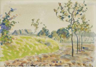 Camille Pissarro - Matinée d\'automne à Éragny