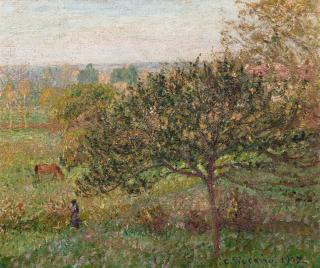 Camille Pissarro - Matinée d\'automne à Eragny