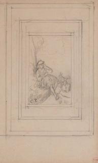 Camille Pissarro - Pâtre jouant de la flûte