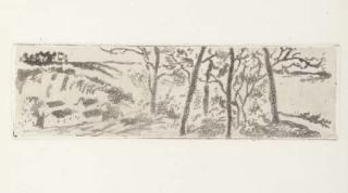 Camille Pissarro - Paysage En Long (Delteil 17)