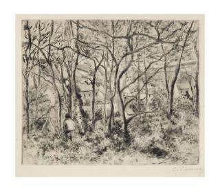 Camille Pissarro - Paysage sous Bois, a l\'Hermitage (Pontoise)