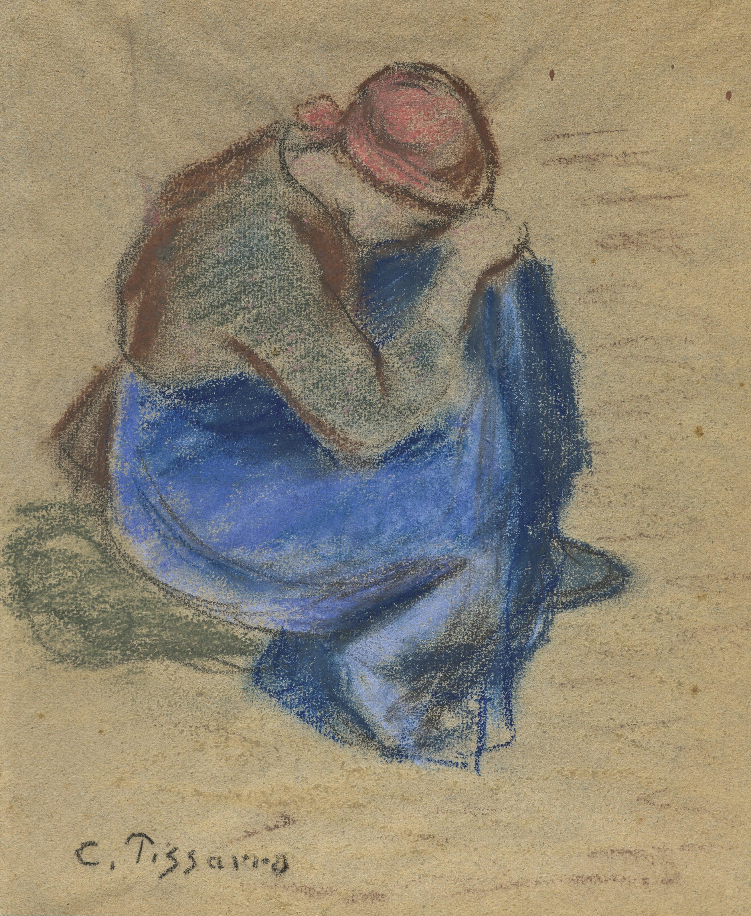 Camille Pissarro - Paysanne accroupie