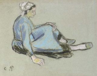 Camille Pissarro - Paysanne Assise