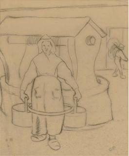 Camille Pissarro - Paysanne aux seaux