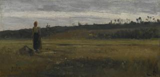 Camille Pissarro - Paysanne Dans Un Champ, La Varenne-Saint-Hilaire