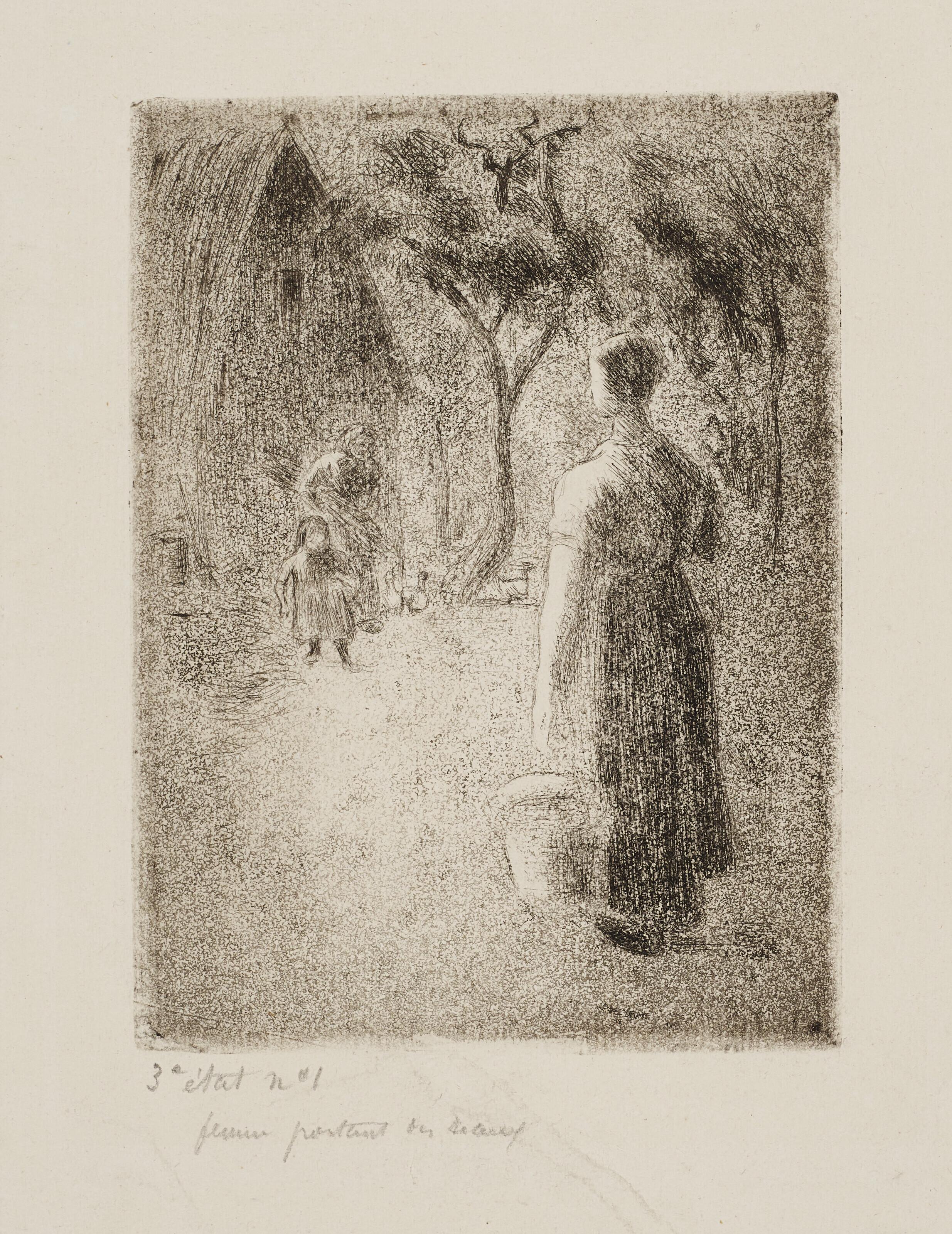 Camille Pissarro - Paysanne Portant Des Seaux
