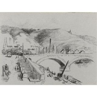 Camille Pissarro - Pont Corneille, A Rouen (Delteil 170)