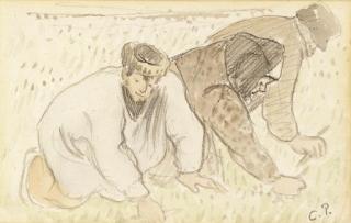 Camille Pissarro - Ramasseurs de pissenlits