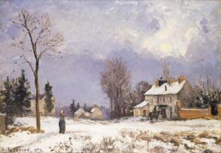 Camille Pissarro - Route de Versailles à Saint-Germain à Louveciennes