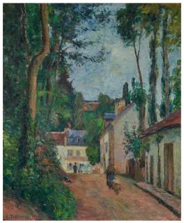 Camille Pissarro - Rue Du Fond-De-L\'Hermitage, Pontoise