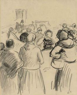 Camille Pissarro - Scène de marché