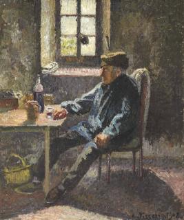Camille Pissarro - Vieux vigneron, Moret