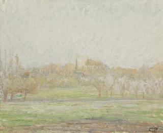 Camille Pissarro - Vue De Bazincourt, Brouillard
