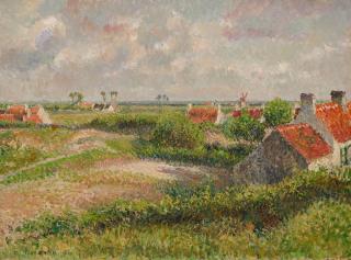 Camille Pissarro - Vue de Zevekote, Knokke