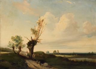 Camille Roqueplan - Paysage au saule