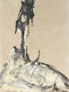 Camille Souter - The Dead Basking Shark, Achill, waiting to be carved