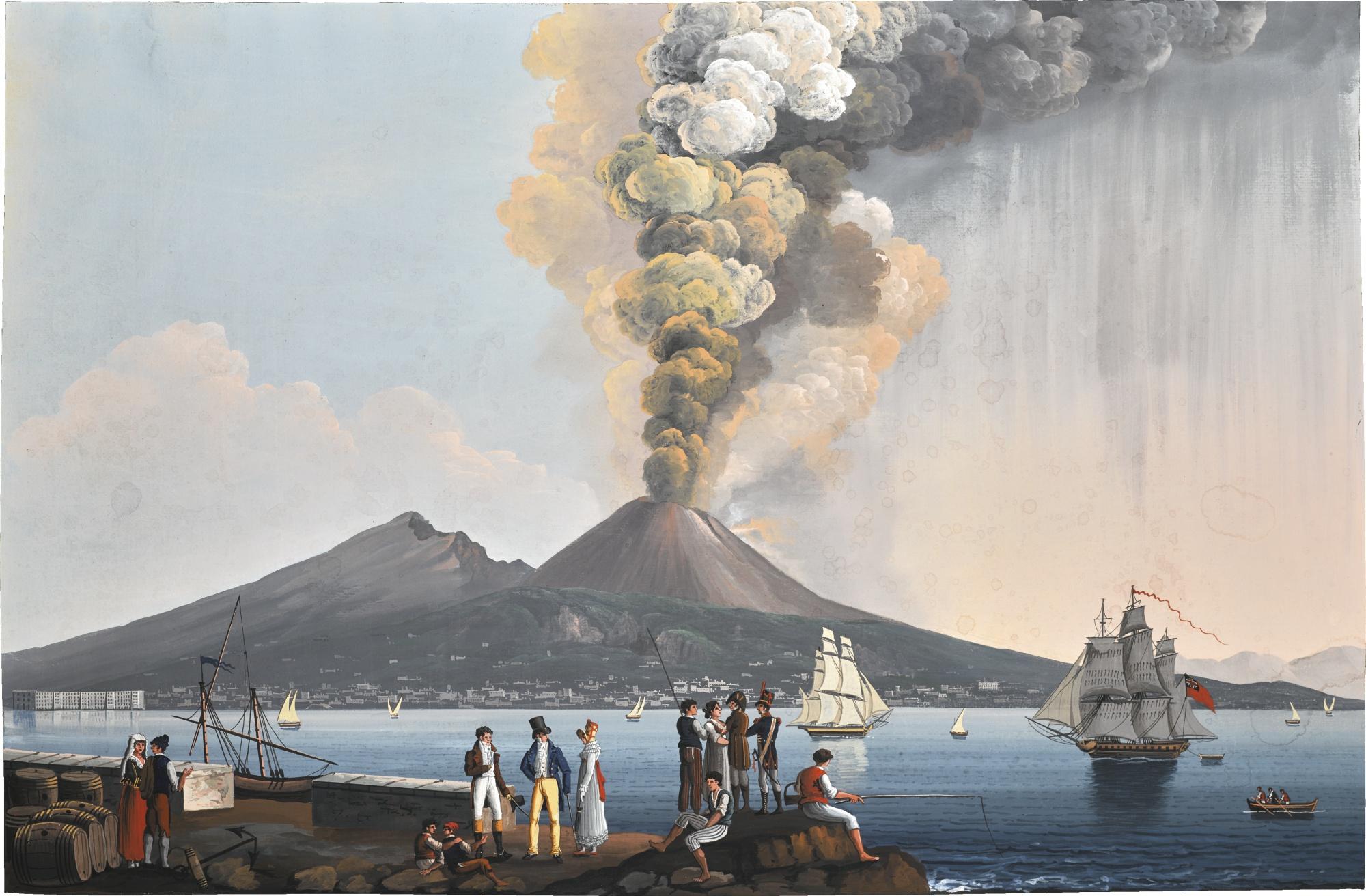 Camillo De Vito - The Eruption Of Vesuvius On 26Th October 1813, Naples