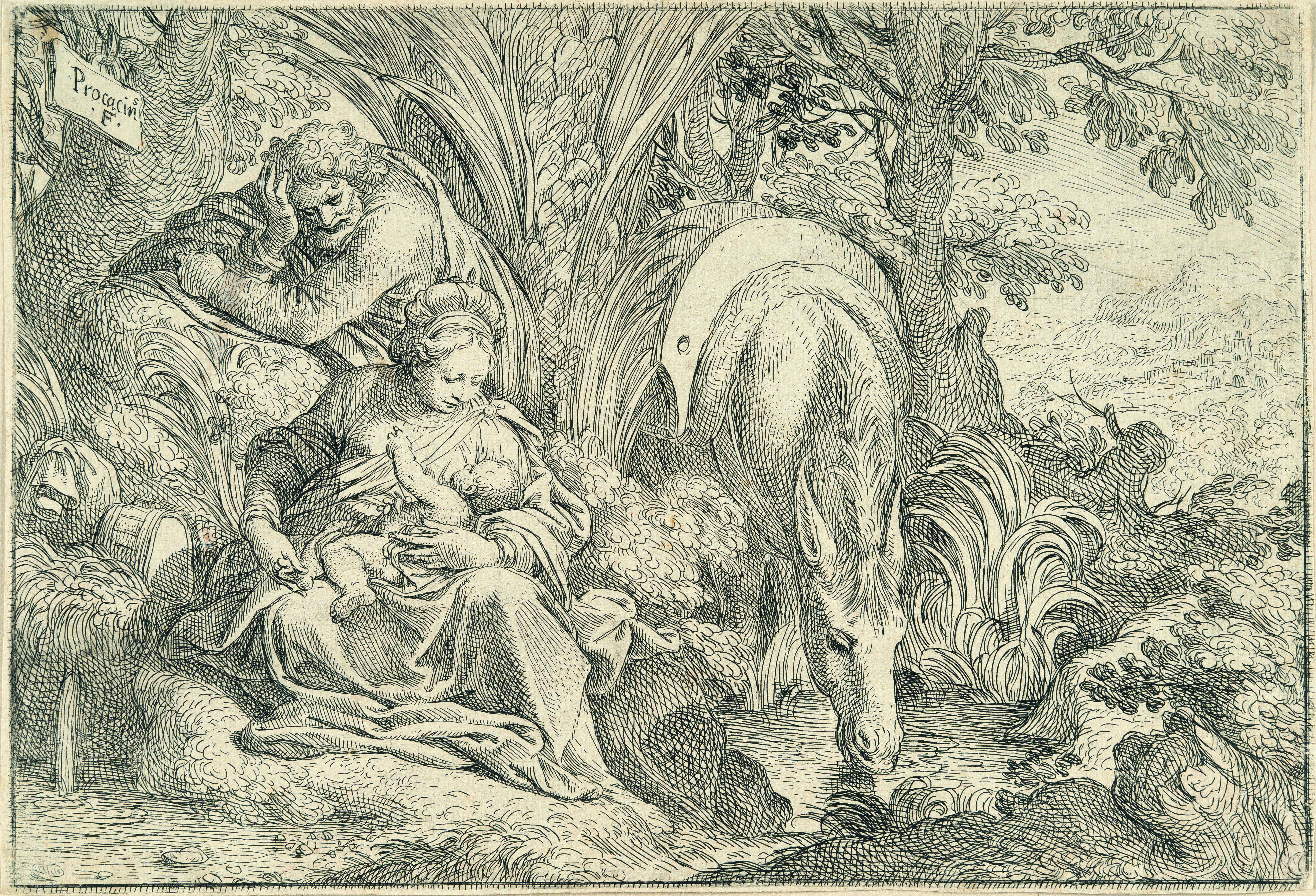 Camillo Procaccini - Die Ruhe auf der Flucht nach Ägypten