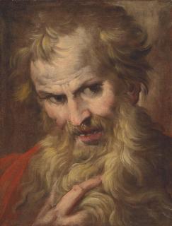 Camillo Procaccini - Head Study Of A Bearded Man