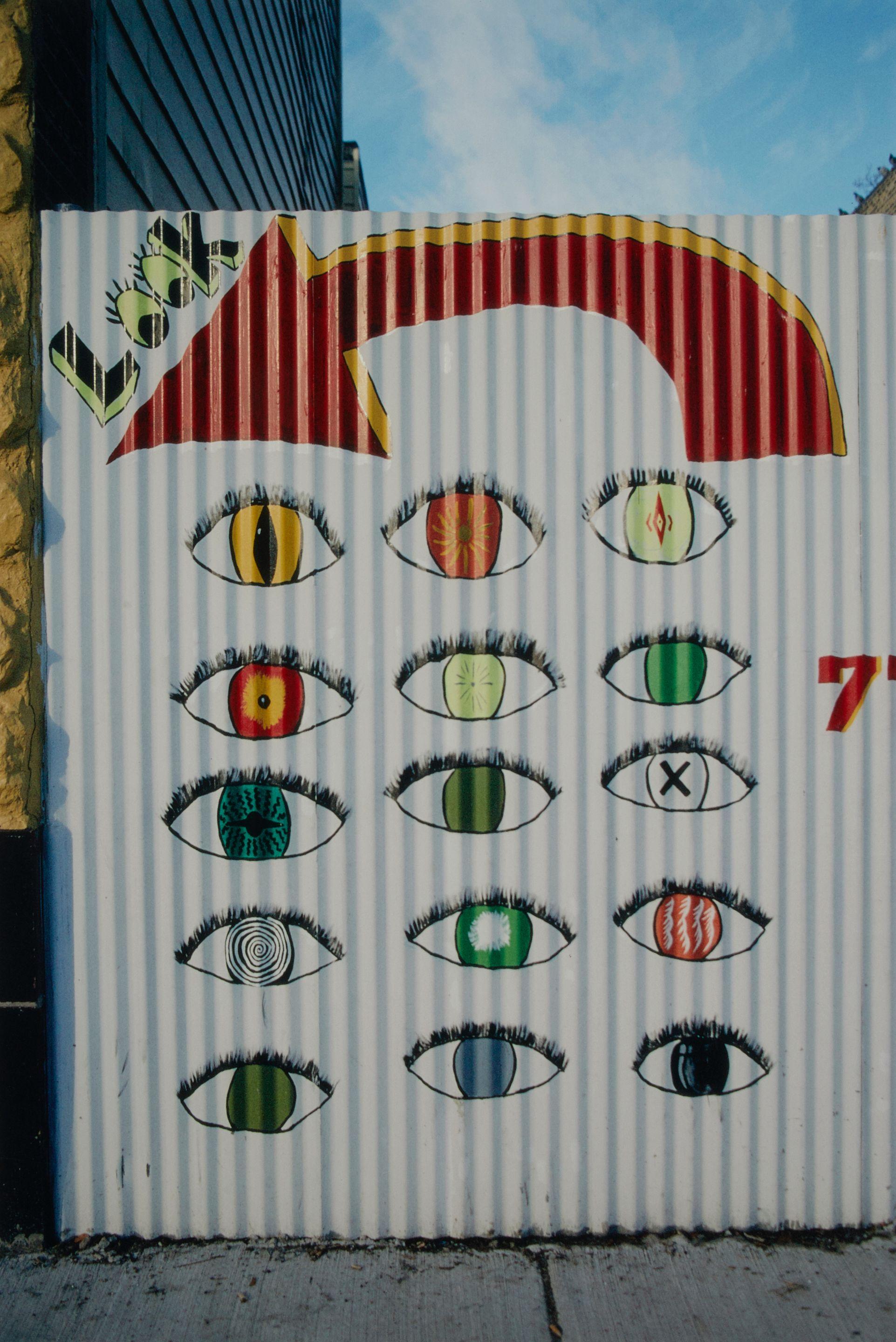 Camilo José Vergara - Ad for Optometrist Shop made by a Latino sign painter, 5026 S. Ashland Ave, Chicago