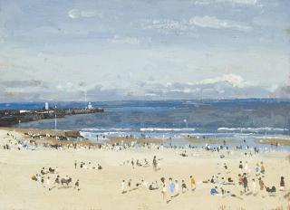 Campbell Archibald Mellon, R.B.A., R.O.I. - The sands, Gorleston, Norfolk