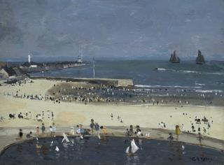 Campbell Archibald Mellon, R.B.A., R.O.I. - The Yacht Pond, Gorleston