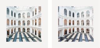 Candida Höfer - Universitätsbibliothek Hamburg aus: Double Exposure