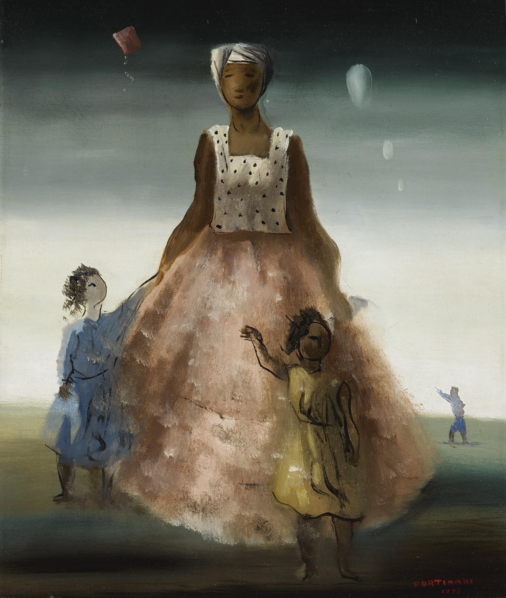 Cândido Portinari - Baiana Com Crianças (Baiana With Children) 