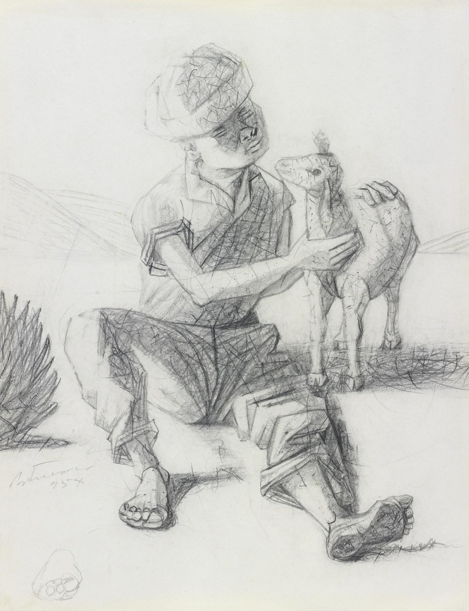 Cândido Portinari - Berger Avec Une Chèvre