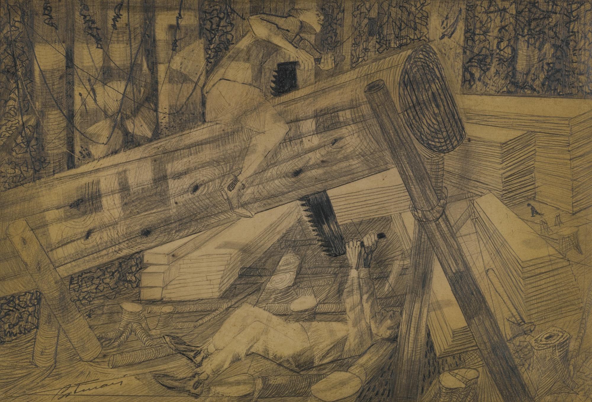 Cândido Portinari - Cortadores De Madeira