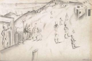 Candido Portinari - Estudio de Morro (Study For \